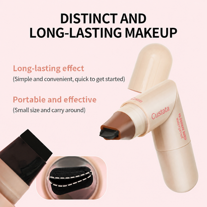Dual‑Ended Waterproof Cat Eye Eyeliner Stamp Pen