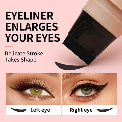 Dual‑Ended Waterproof Cat Eye Eyeliner Stamp Pen